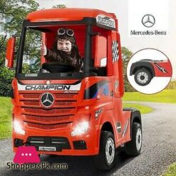 Official Blue Mercedes Actros 24V Ride On Kids On Electric Car
