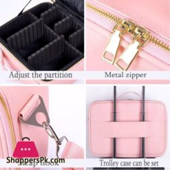 Veranstalter Make Up Lagerung Box Groe Kapazitt Wasserdicht Make Up Tasche Schmuck Organizer Make Up Box Reise Schnheit Nagel Kosmetische Fallaufbewahrungsboxen Behlter