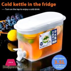 Plastic Drink Dispenser Beverage Dispenser With Spigot 1 Gallon Iced Juice Lemon Dispenser For Party Daily Use Milk Dispenser For Fridge Gallon Small Water Dispenser