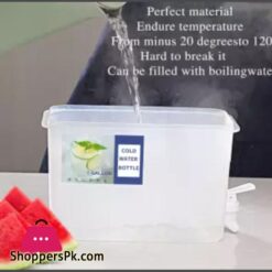 Plastic Drink Dispenser Beverage Dispenser With Spigot 1 Gallon Iced Juice Lemon Dispenser For Party Daily Use Milk Dispenser For Fridge Gallon Small Water Dispenser