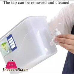 Plastic Drink Dispenser Beverage Dispenser With Spigot 1 Gallon Iced Juice Lemon Dispenser For Party Daily Use Milk Dispenser For Fridge Gallon Small Water Dispenser