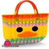 Zhuoverci Pop It Purse Cute Duck Pop Bag For Girls Sensory School Supplies Fidget Toys For Stressautism Relievepop Push Bubble Crossbody Purse