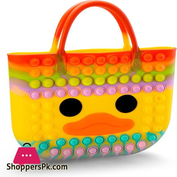 Large Duck Purse - Bubble Push Pop Bag with Duck Face  Latest Fidget Toys  for Kids, Girls, Easter - Silicone Fidget Handbag (Yellow Duck) for Sale in  Rancho Cucamonga, CA - OfferUp