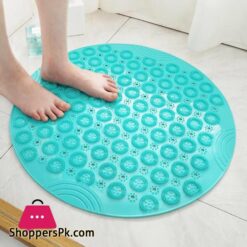 Round Pvc E Bathroom Mat Hydrophobic Suction Cup Mat Bathroom Mage Matgreen