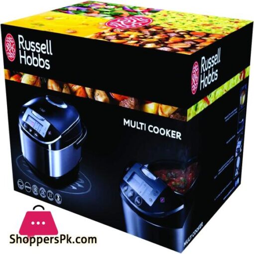 Russell Hobbs 21850 56 Multicooker Cook Home 11 Cooking Programs Cooking Accessories Anti condensation Lid 50l 900 Watt Stainless Steel Black