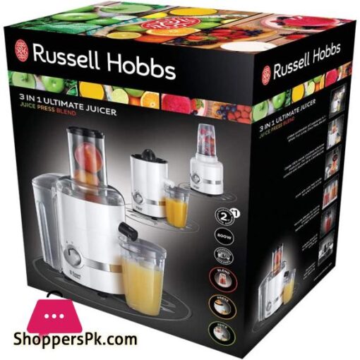 Russell Hobbs 22700 3 in 1 Juicer Press and Blender