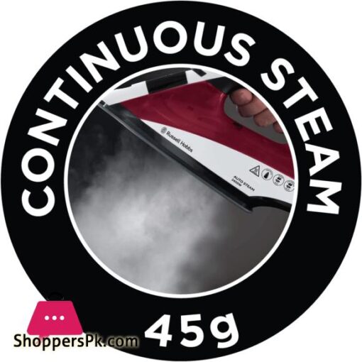 Russell Hobbs Auto Steam Pro Non Stick Iron 22520 2400 W White and Red