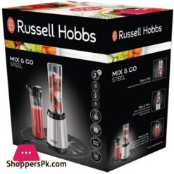 Russell Hobbs Mixgo Steel Blenderstand Mixer Smoothie Maker Stainless Steel