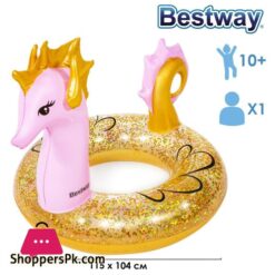 Kreis Schwimmen Glitter Seepferdchen Schwimmen Ring 115X104 Cm 36305