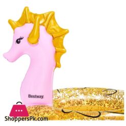 Kreis Schwimmen Glitter Seepferdchen Schwimmen Ring 115X104 Cm 36305