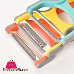 Techmanistan Pack Of 3 Vegetable Peeler 3Pcs Set Slicer Shredder Peeler Magic Trio Peeler Set Fruit Peeler Vegetable Peeler Potato Peeler