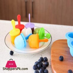 Jbyamus Silicone Popsicle Molds Ice Pop Molds Storage Container For Homemade Food Kids Ice Cream Diy Pop Molds Bpa Free Blue