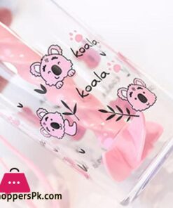 Water Bottle Reusable Insulated Plastic Cartoon Reusable Straw Travel Cup For Home