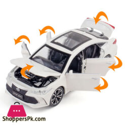 Alloy Die-Casting Toyota Avalon 1:24 Sound Light Pull Back Toy Car For Kid Birthday Gift Saloon Model