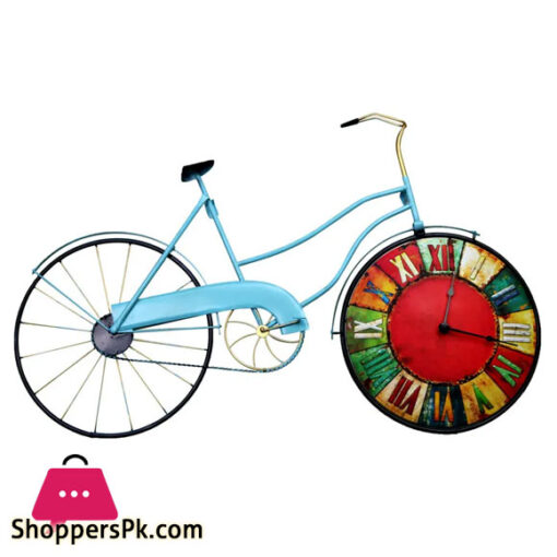 American Retro Bedroom Wall Clock Bicycle Personality Decorative Mural Decorations Home Decoration Accessories Housewarming Gift
