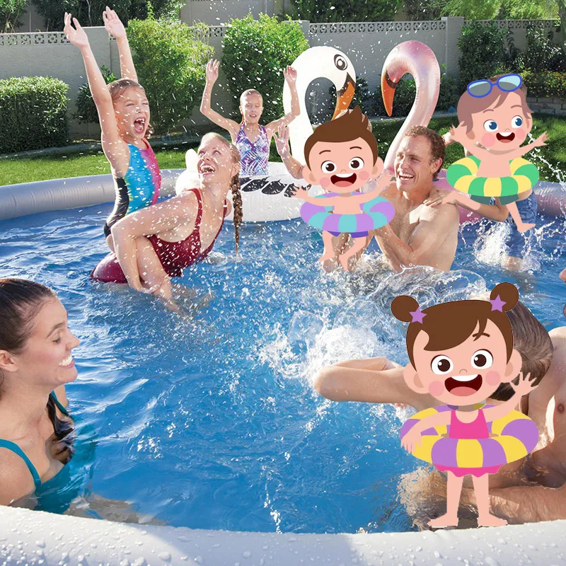 Bestway 12Ft X 30 Inch Fordable Easy Set Above Ground Swimming Pool For Backyard Or Garden - 57443