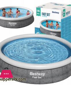 Bestway 12Ft X 30 Inch Fordable Easy Set Above Ground Swimming Pool For Backyard Or Garden - 57443 - Image 2