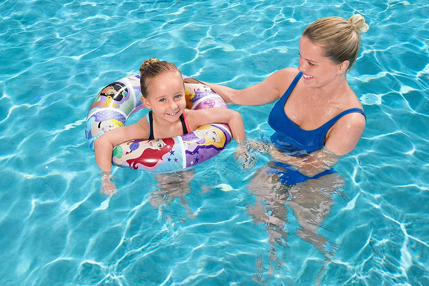Bestway Disney Princess Inflatable Swim Ring For Child 22 Inch 56 Cm 3 To 6 Years -