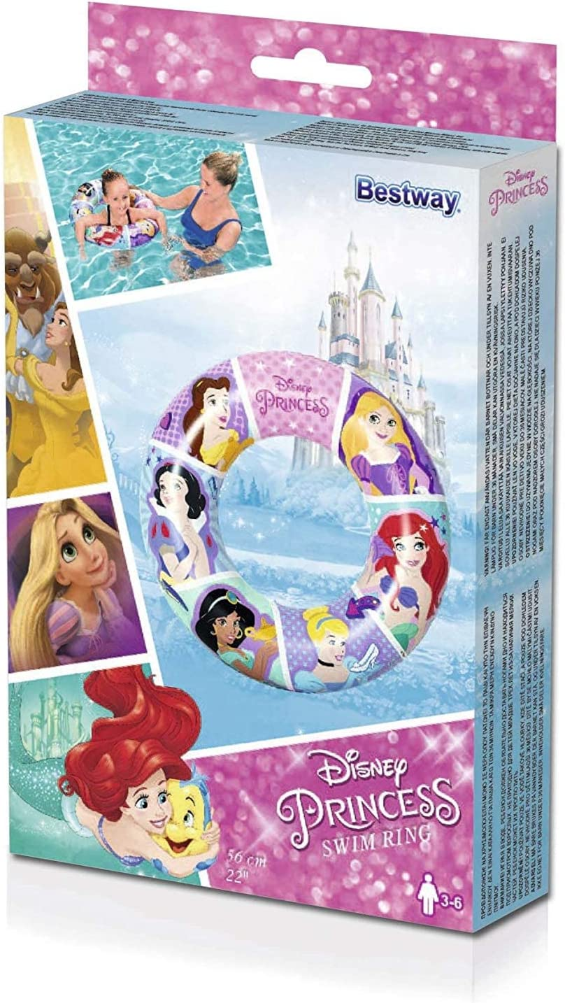 Bestway Disney Princess Inflatable Swim Ring For Child 22 Inch 56 Cm 3 To 6 Years -