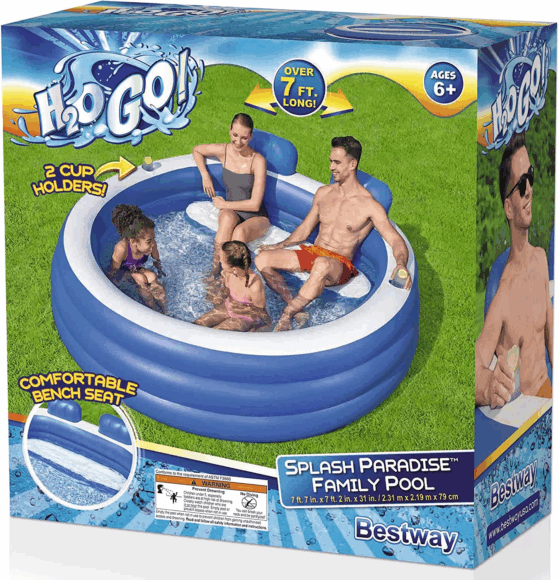 Bestway H2OGO Splash Paradise Inflatable Family Pool - 54422 in Pakistan