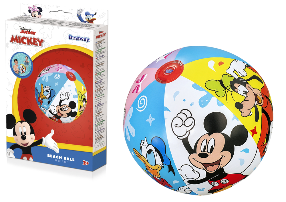Bestway Inflatable Beach Ball Mickey Mouse 20-Inch 51Cm - 91098