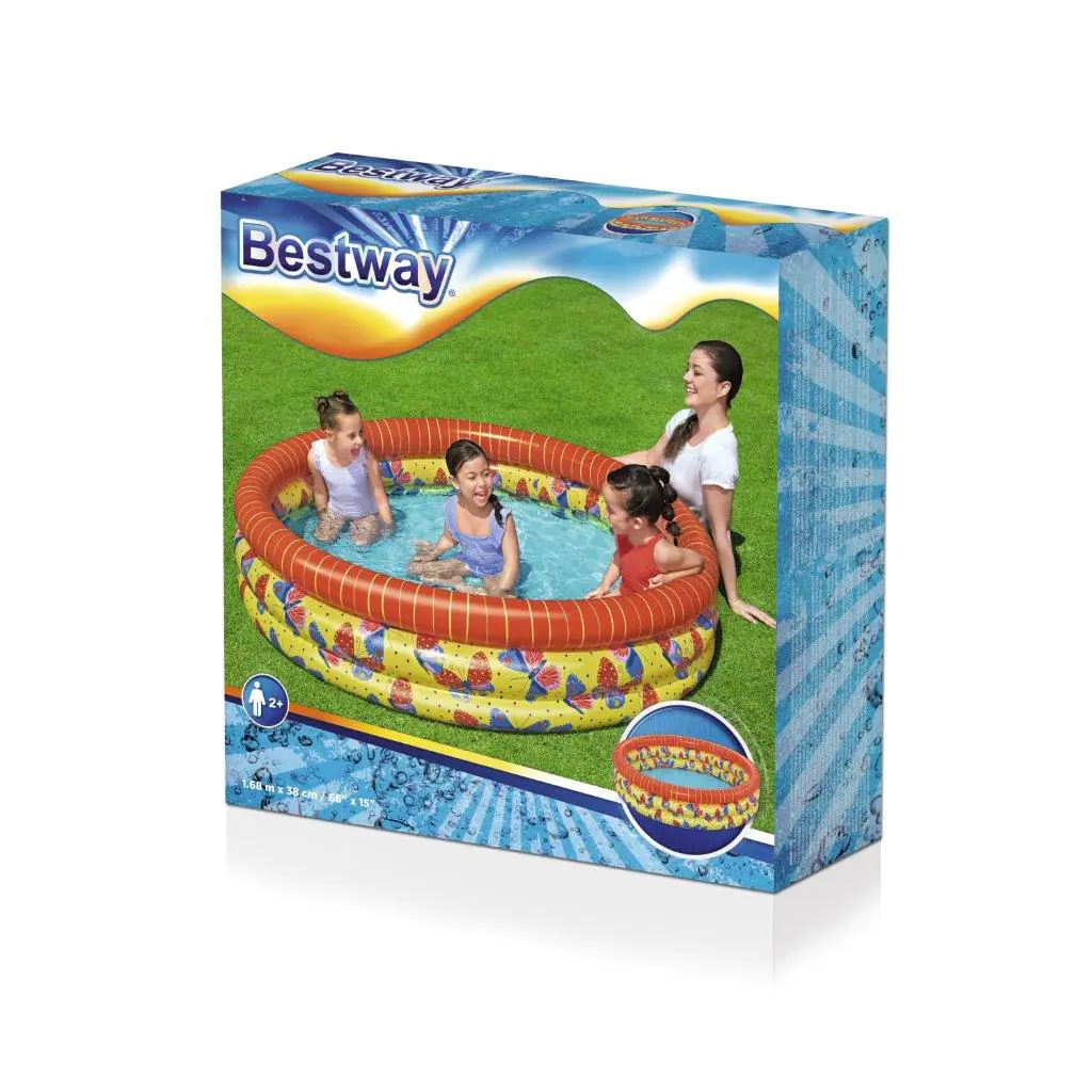 Bestway Inflatable Pool Butterflies 1.68M X 38Cm - 51202