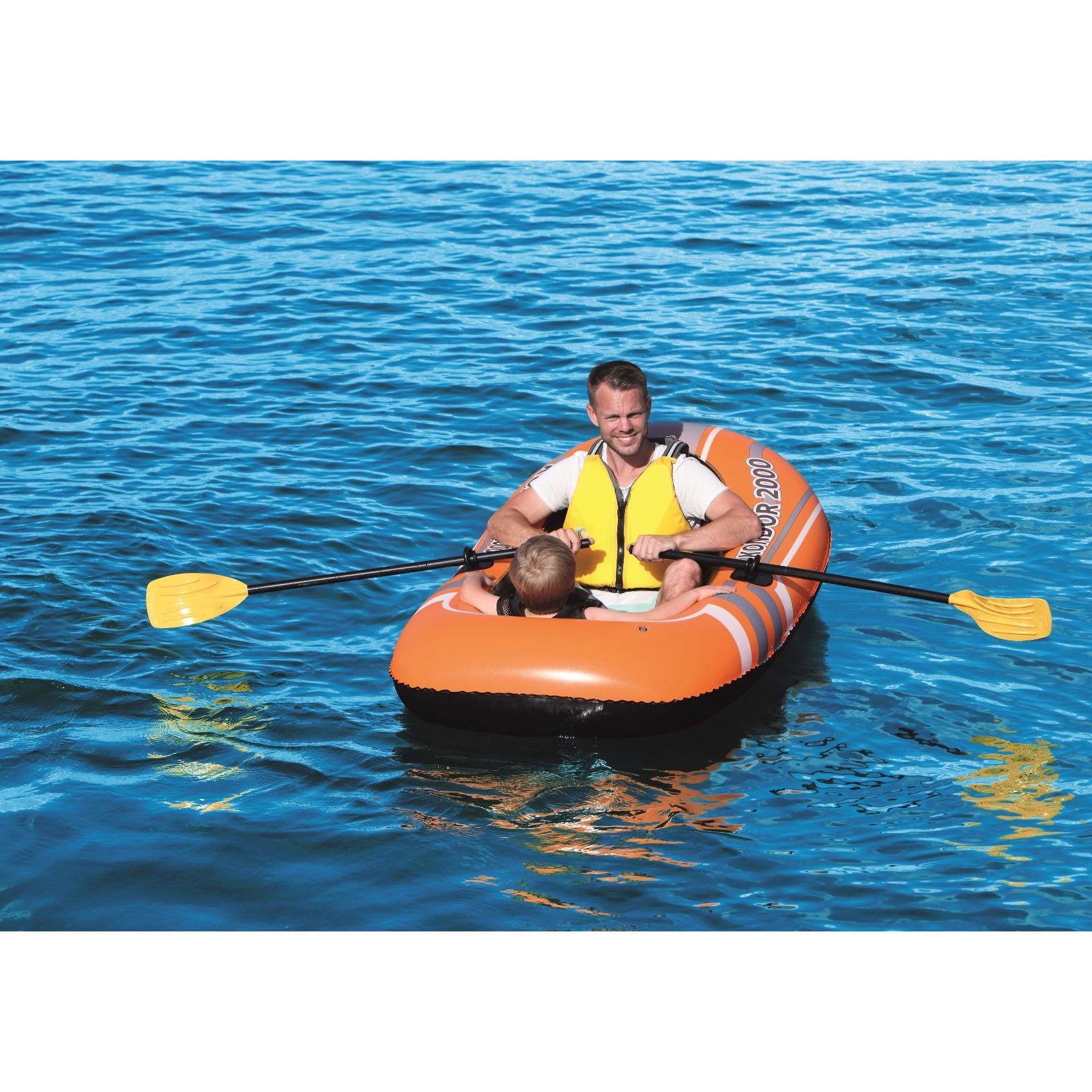 Bestway Kondor 2000 Inflatable Raft Set With Oars And Pump