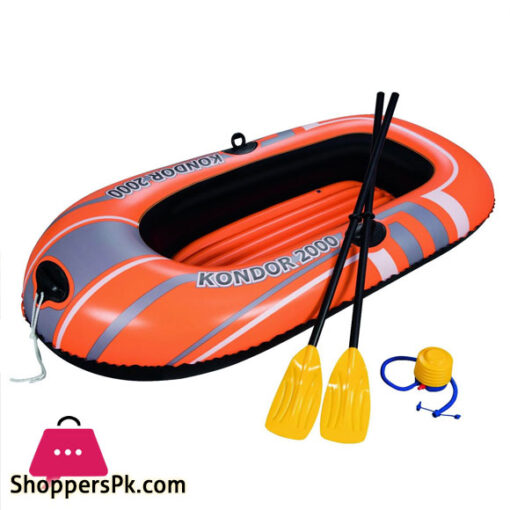Bestway Kondor 2000 Inflatable Raft Set with Oars and Pump