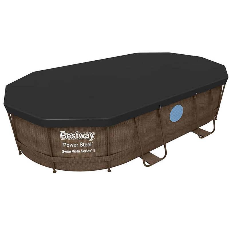 Bestway Power Steel Swim Vista Oval Pool 427X250X100Cm - 56714
