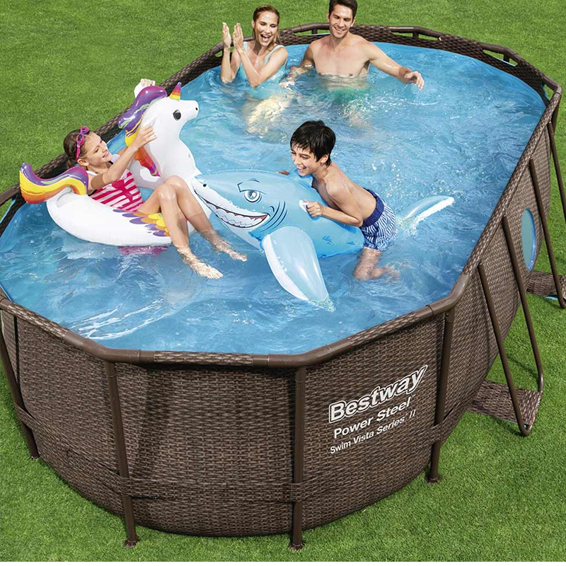 Bestway Power Steel Swim Vista Oval Pool 427X250X100Cm - 56714