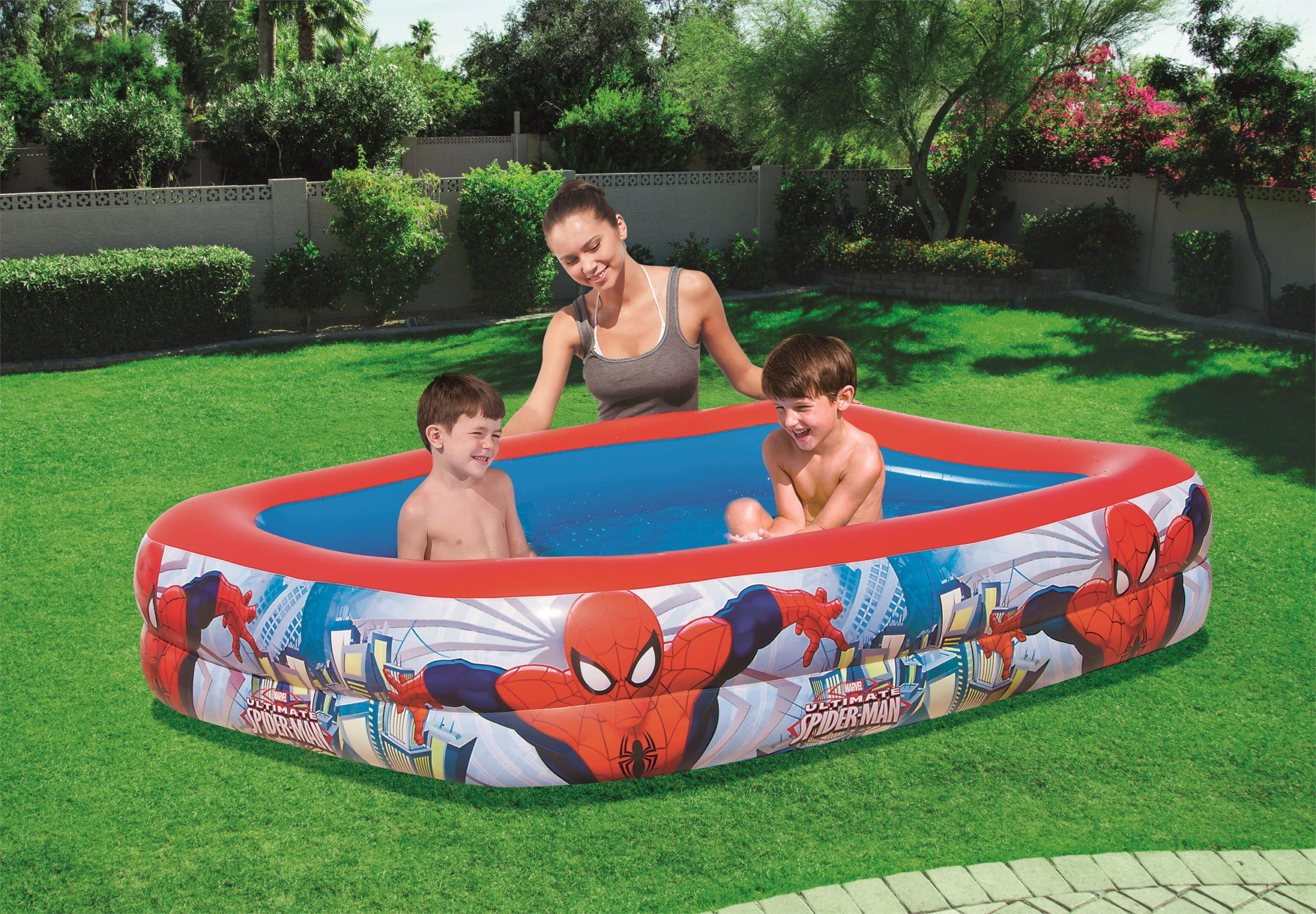 Bestway Spider Man Play Pool 201X150X51Cm - 98011 12 Bestway Spider Man Play Pool 201X150X51Cm - 98011