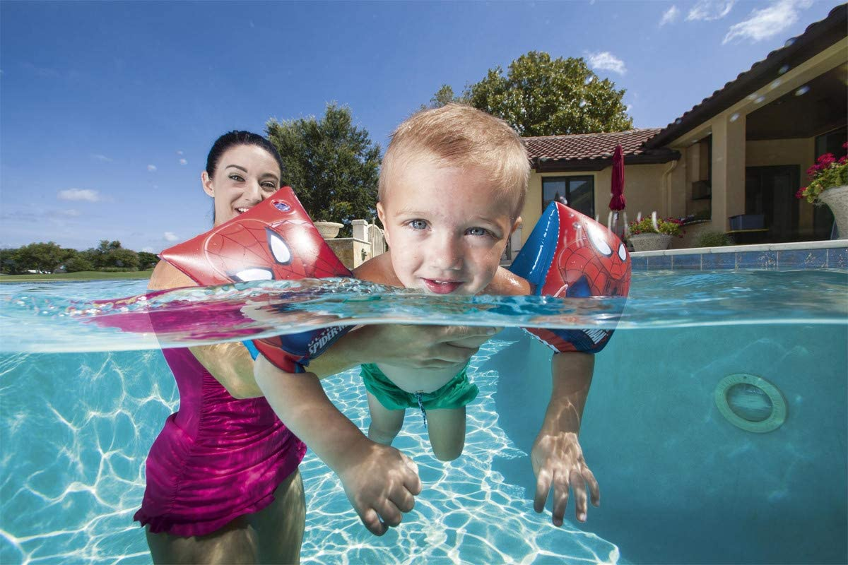Bestway Spiderman Inflatable Swimming Arm Floats For Child 3 To 6 Years – 98001