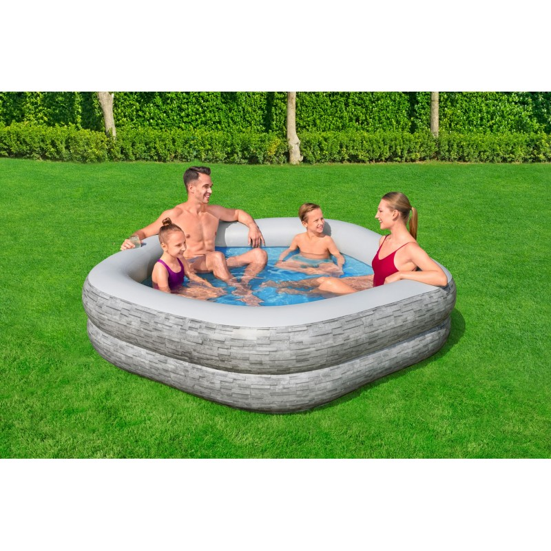 Bestway Truprint Inflatable Pool 213 X 206 X 53 Cm - 54423 5 Bestway Truprint Inflatable Pool 213 X 206 X 53 Cm - 54423