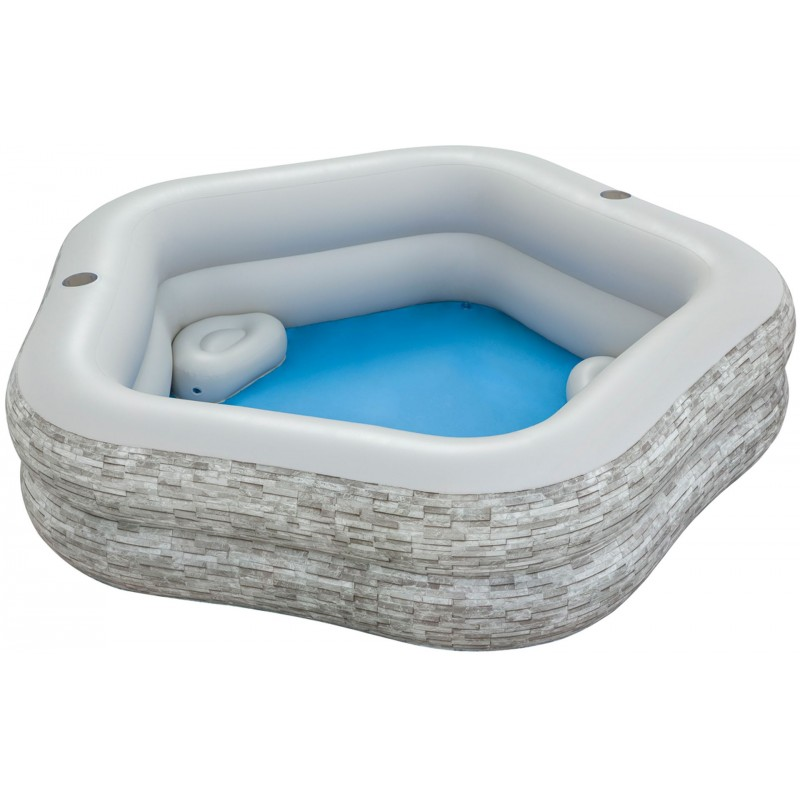 Bestway Truprint Inflatable Pool 213 X 206 X 53 Cm - 54423 4 Bestway Truprint Inflatable Pool 213 X 206 X 53 Cm - 54423