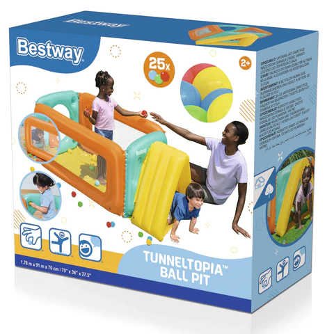 Bestway Tunnel Topia Ball Pit Inflatable Playhouse Ball Pit - 52547
