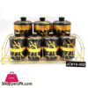 Ceramic Spice Jar Set Marble Design Gold Stand Jc619-002