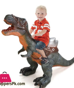 Cool large Baby Simulation Soft Rubber Ride on Dinosaur Toys with Sound