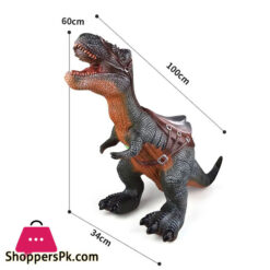 Cool Large Baby Simulation Soft Rubber Ride On Dinosaur Toys With Sound