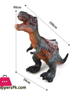Cool Large Baby Simulation Soft Rubber Ride On Dinosaur Toys With Sound - Image 2
