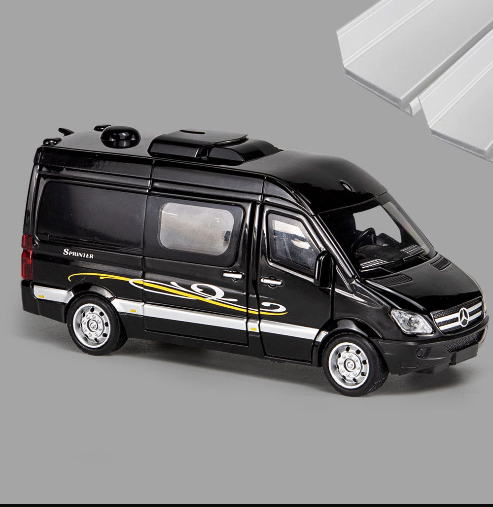 Diecast Model 1:32 Simulation Benz Spenter Mpv Toy Vehicles Model Alloy Children Toys Collection Gift Car Kids 5 Open Door