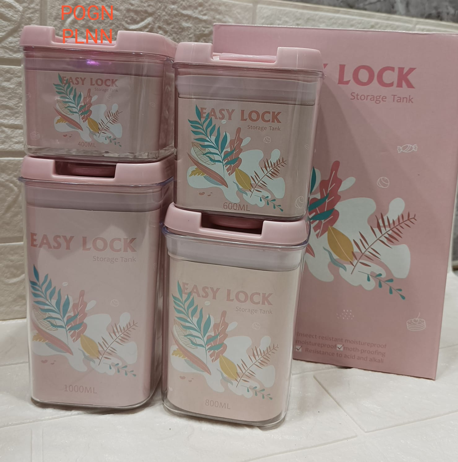 Easy Lock Storage Tank Set Of 4 4 Easy Lock Storage Tank Set Of 4