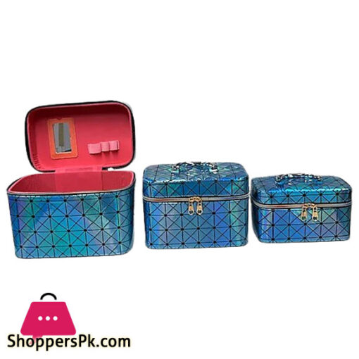 Holographic Vanity Box For Cosmetics & Jewelry Box Set of 3