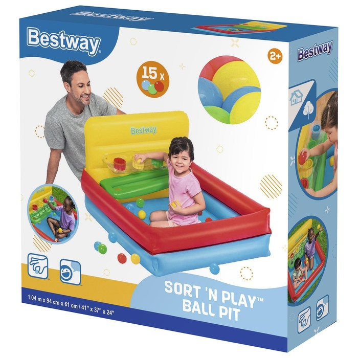 Bestway Inflatable Arena Sort N Play Ball Pit With Balls - 52546