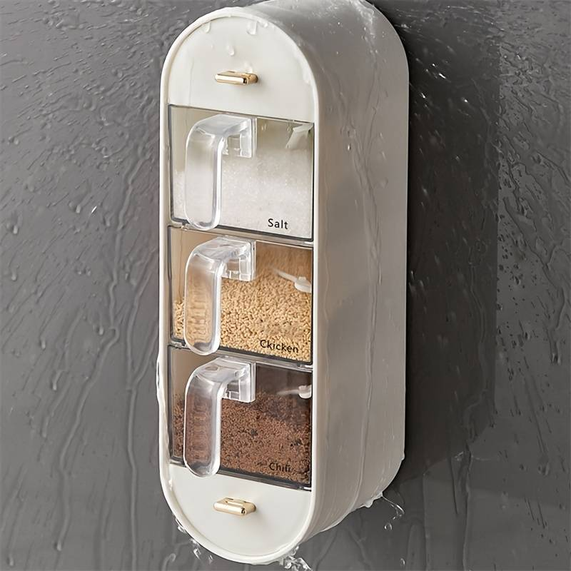 Kitchen Organizer Wall-Mounted Seasoning Station