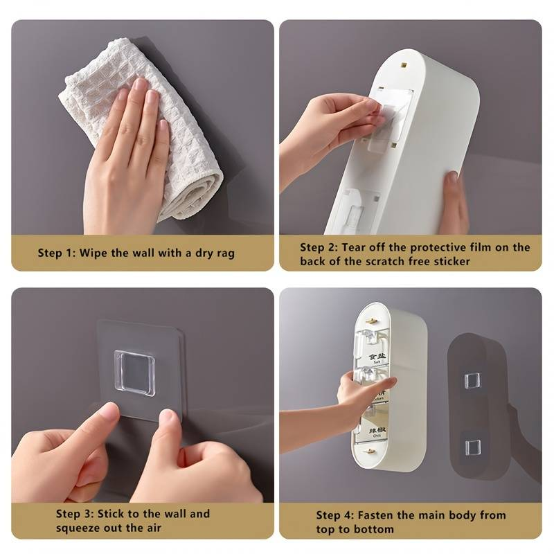 Kitchen Organizer Wall-Mounted Seasoning Station