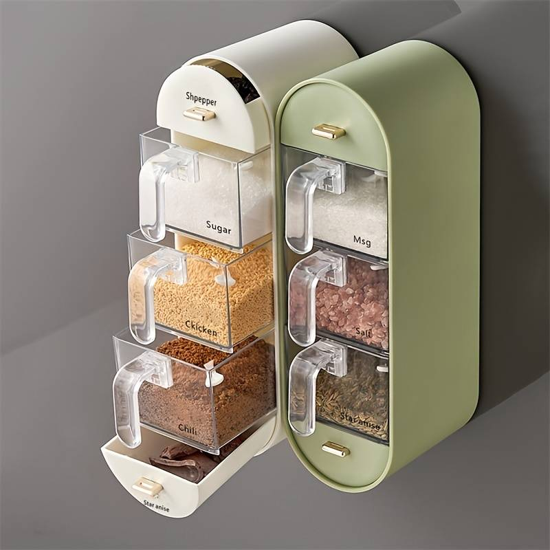 Kitchen Organizer Wall-Mounted Seasoning Station