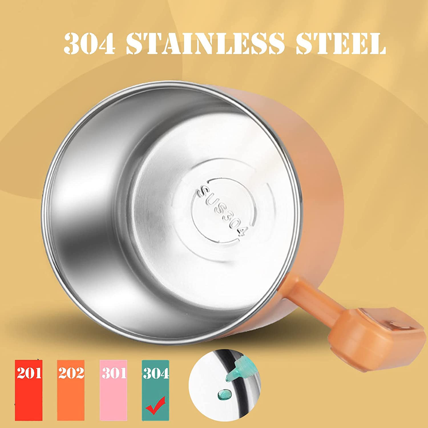 Kunta Travel Mug Breakfast Cup Portable Stainless Steel Keep Cold Warm 12H For Kids Aldult School Office Picnic Travel 450Ml 18 Kunta Travel Mug Breakfast Cup Portable Stainless Steel Keep Cold Warm 12H For Kids Aldult School Office Picnic Travel 450Ml