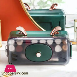 Lipstick Holder Wall Mounted Makeup Lipstick Organizer Bathroom Perfume Jewelry Organizer Dustproof Cosmetics Storage Box