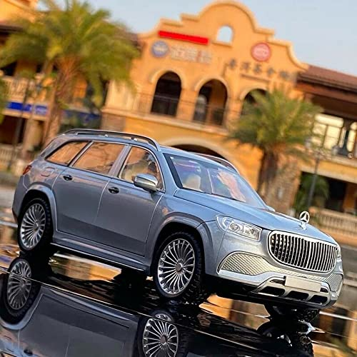 Mercedes-Benz Gls 600 Maybach Die-Cast Model Metro Luxury 1:24 Alloy Model Car With Sound Light Pull-Back Car Toys For Children Kids