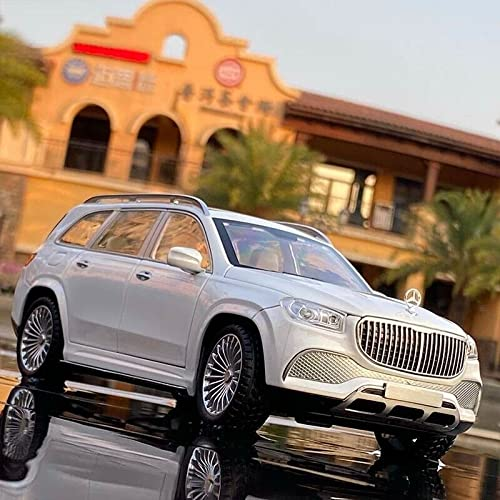 Mercedes-Benz Gls 600 Maybach Die-Cast Model Metro Luxury 1:24 Alloy Model Car With Sound Light Pull-Back Car Toys For Children Kids